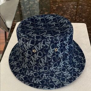 Michael Kors Blue Monogram Hat